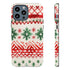 Watercolor Study of Christmas Patterns - Impact Resistant Phone Case iPhone 13 Pro Max Glossy